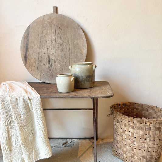 CESTA DE MIMBRE VINTAGE GRANDE