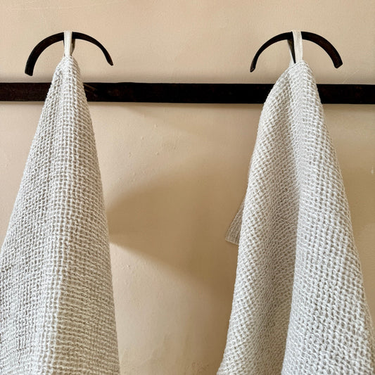 TOALLA WAFFLE LINO BEIGE