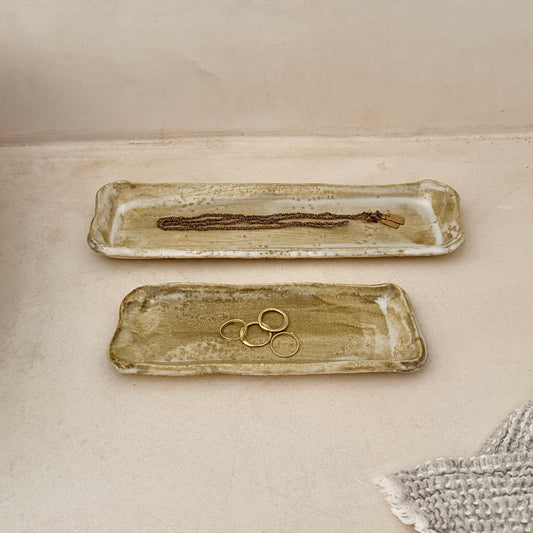 SET DE 2 BANDEJAS DE CERÁMICA