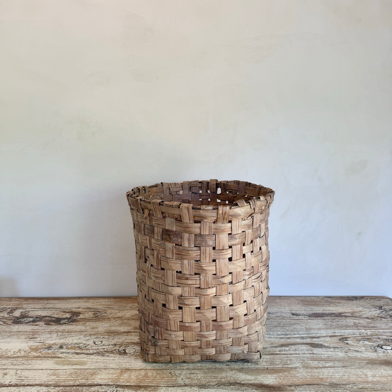 CESTA DE MIMBRE VINTAGE GRANDE