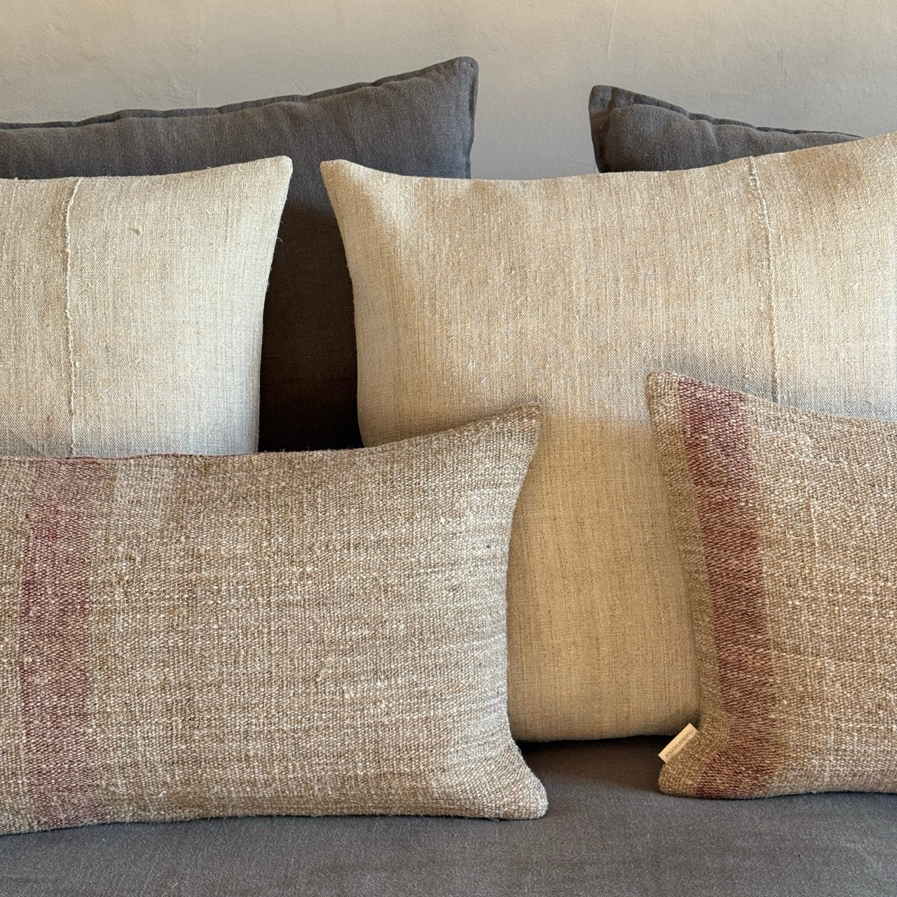 FUNDA DE COJÍN LINO ANTIGUO Nº3 30x50