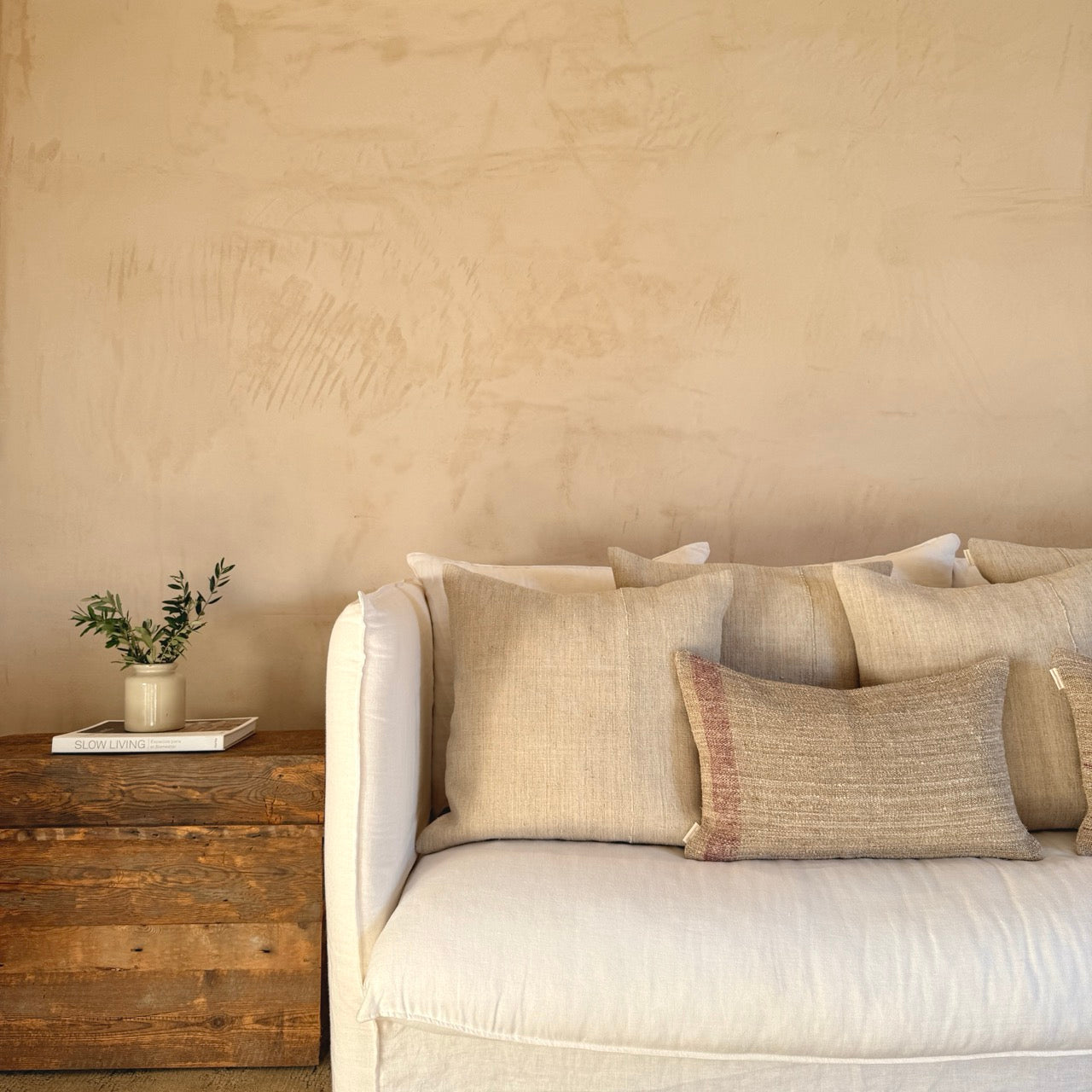 FUNDA DE COJÍN LINO ANTIGUO Nº10 30x50