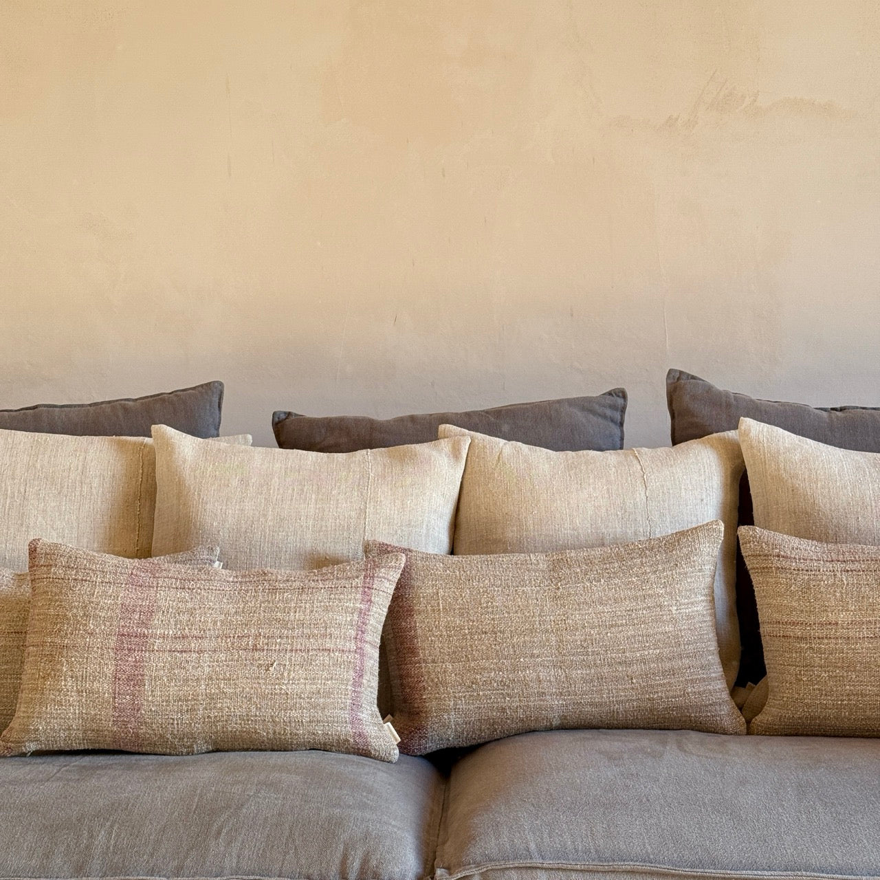 FUNDA DE COJÍN LINO ANTIGUO Nº1 50x50