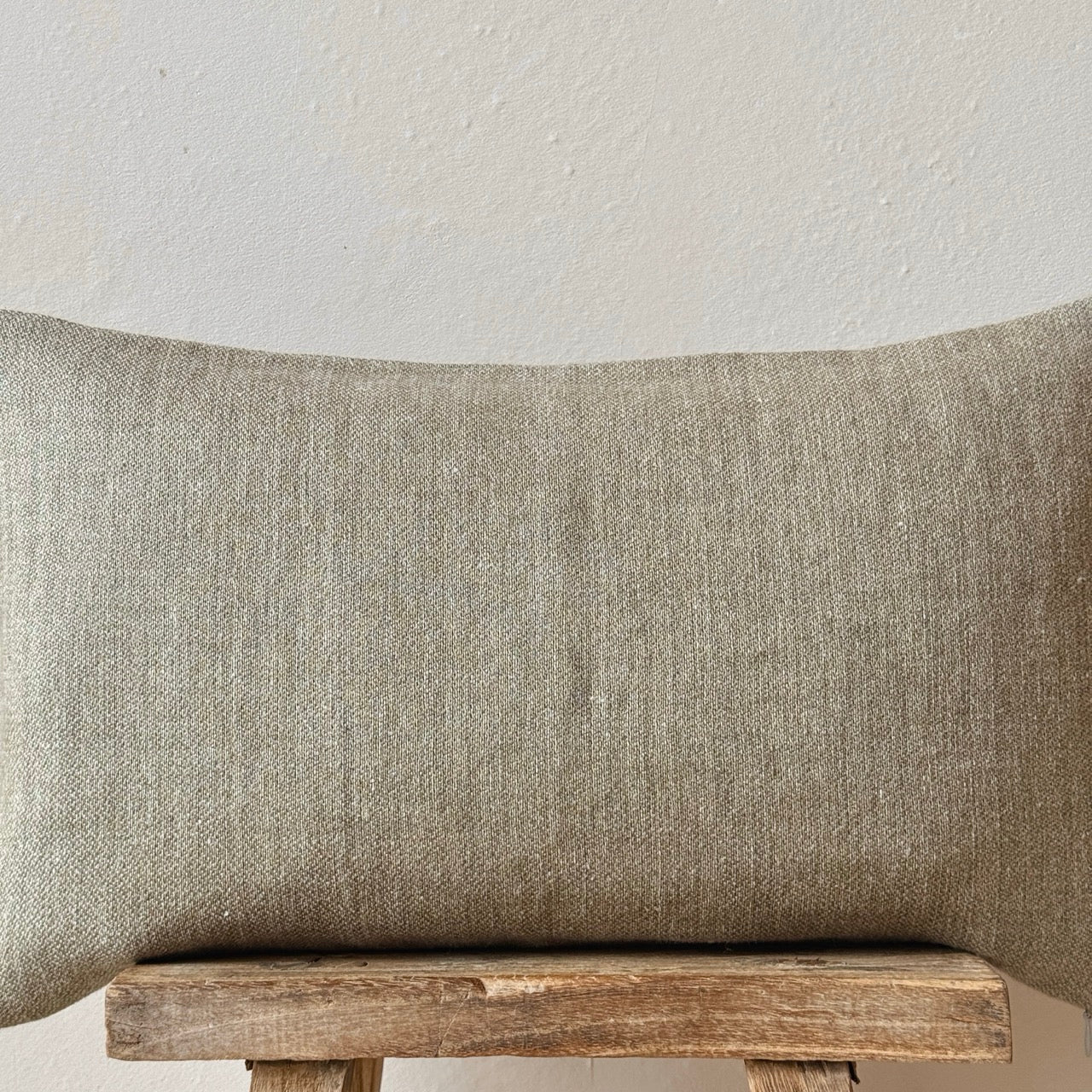 FUNDA DE COJÍN LINO GRUESO MARRÓN CLARO 50x30