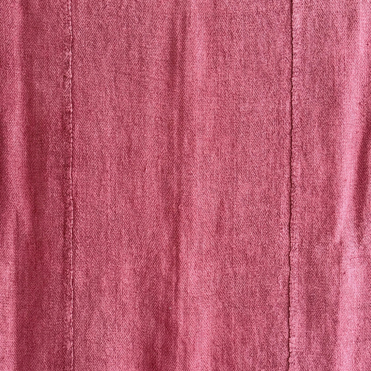 COLCHA DE LINO ANTIGUO ROSADO