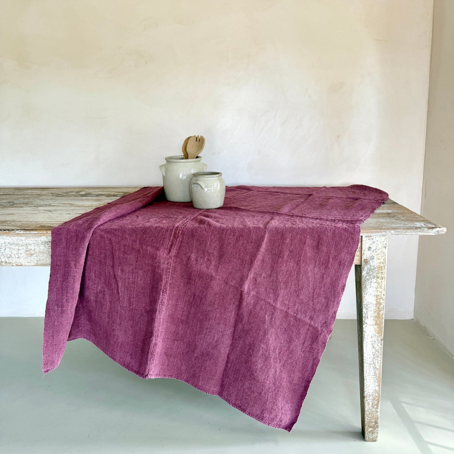 MANTEL / COLCHA DE LINO ANTIGUO