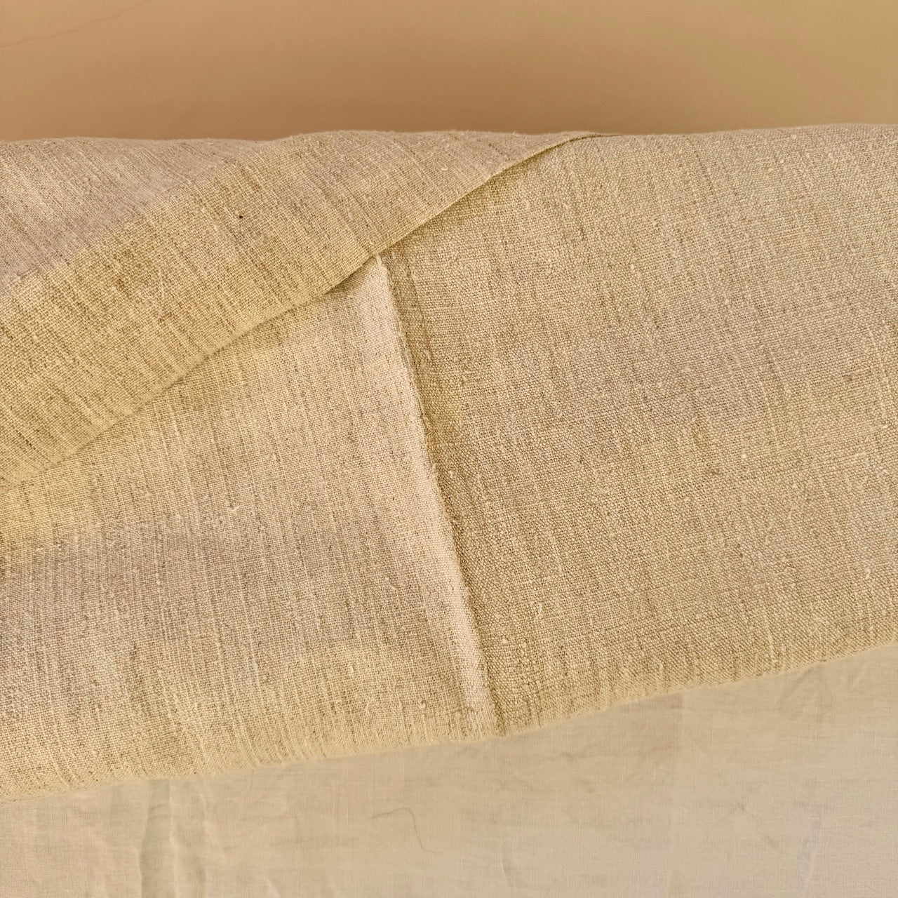 COLCHA / MANTEL DE LINO ANTIGUO