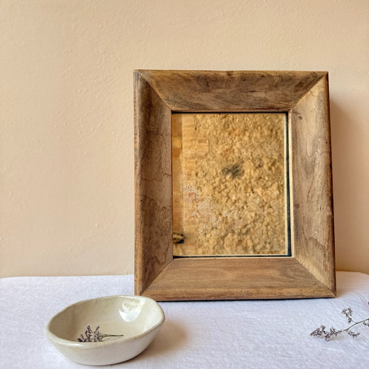 ESPEJO DE MADERA CUADRADO