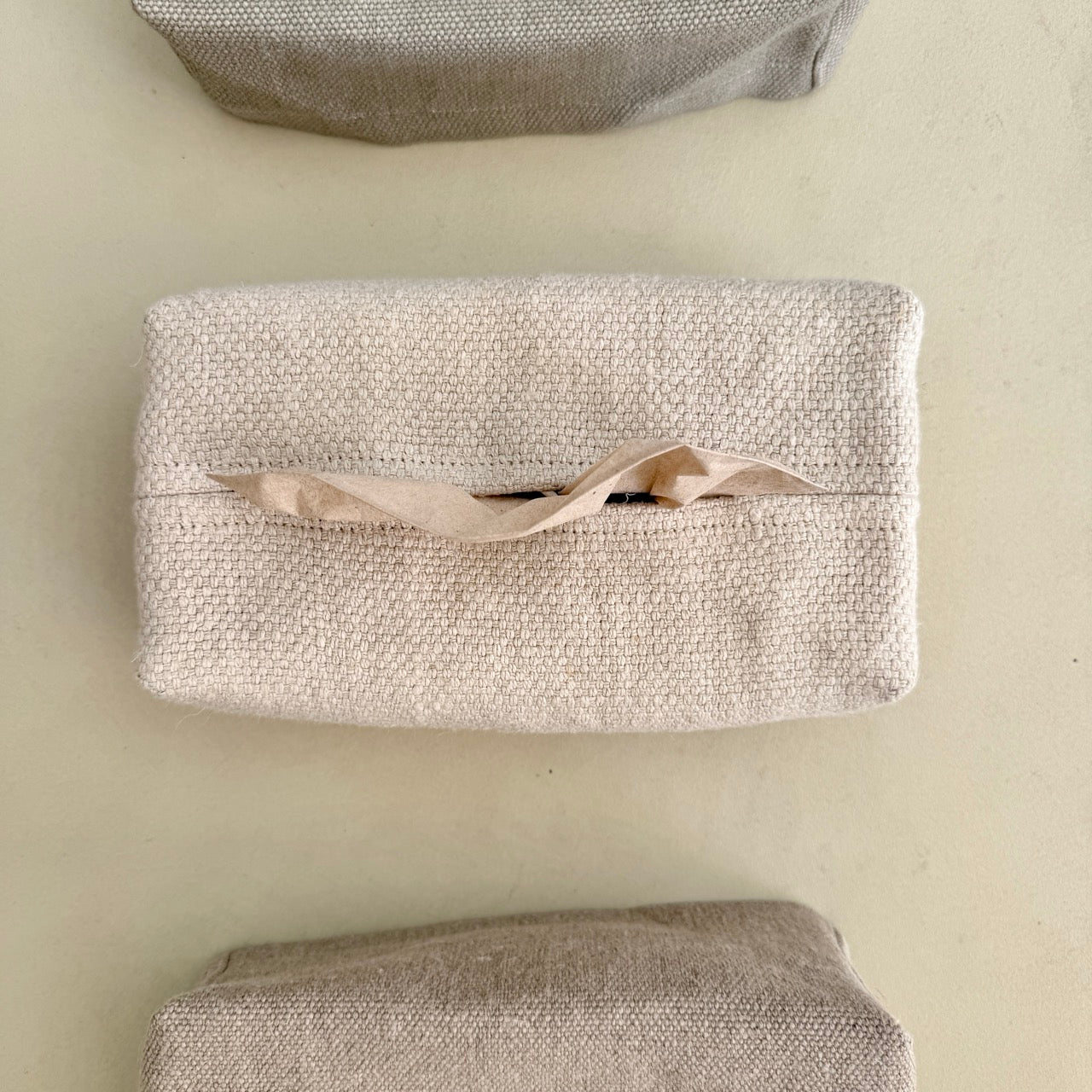 FUNDA CAJA DE PAÑUELOS DE LINO