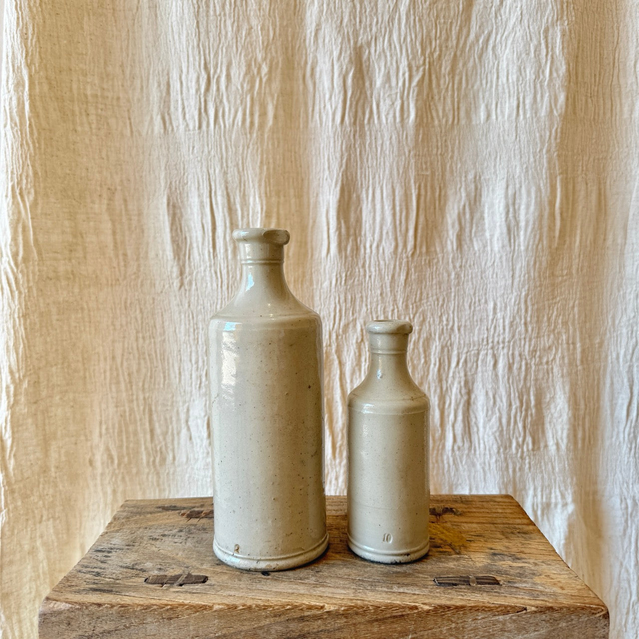 SET DE 2 JARRONES DE GRES