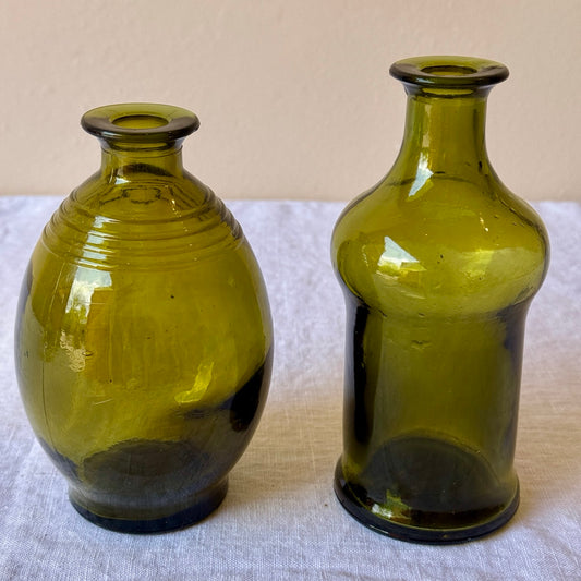 SET DE 2 JARRONES DE CRISTAL