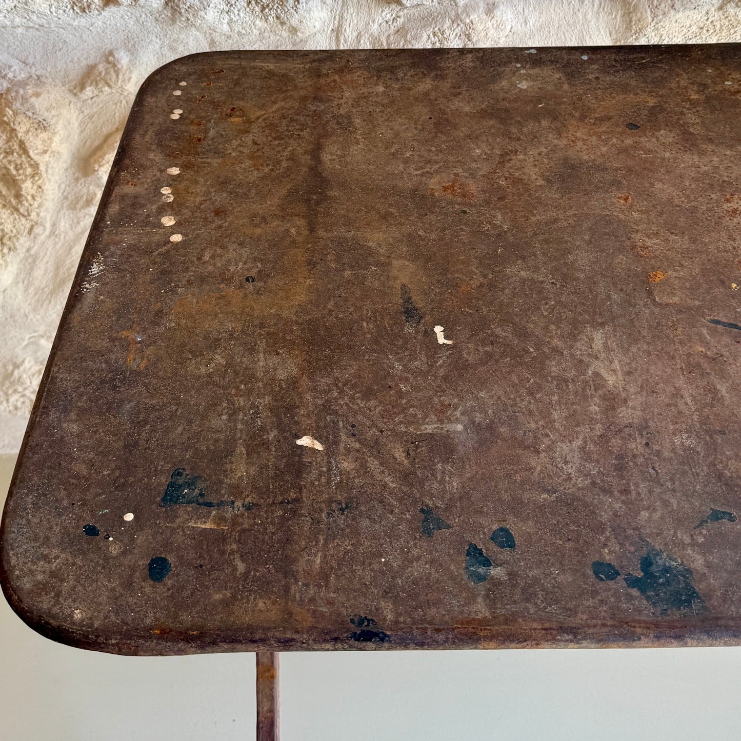 MESA DE HIERRO PLEGABLE FRANCESA