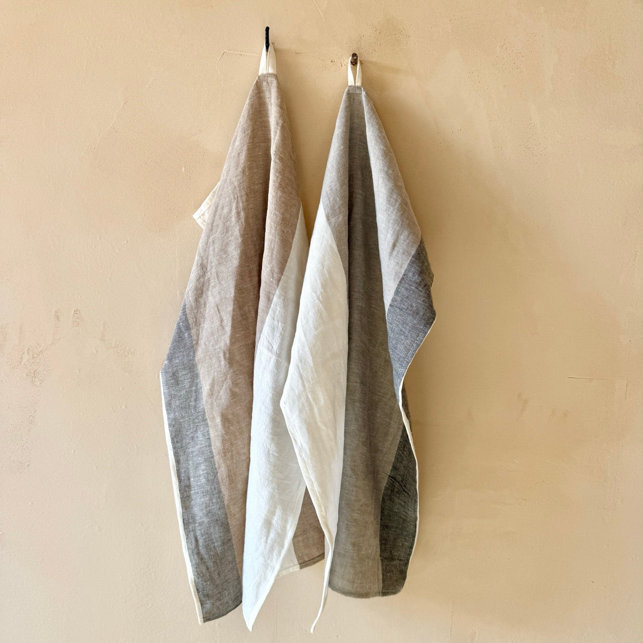 PAÑO DE COCINA DE LINO RAYAS