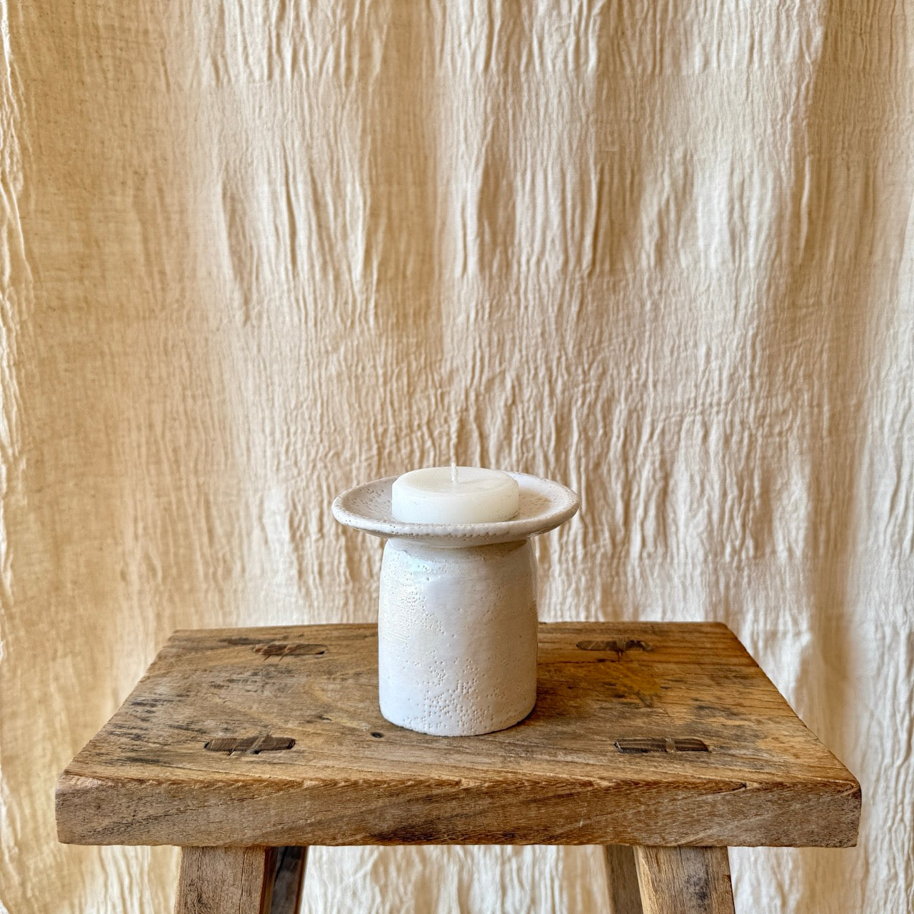 PORTAVELAS DE CERÁMICA ARTESANAL