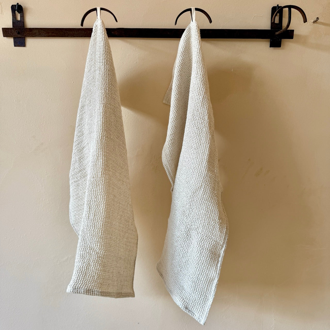 TOALLA WAFFLE LINO BEIGE