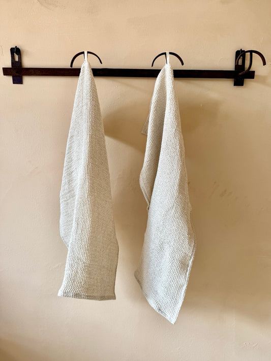 TOALLA WAFFLE LINO BEIGE