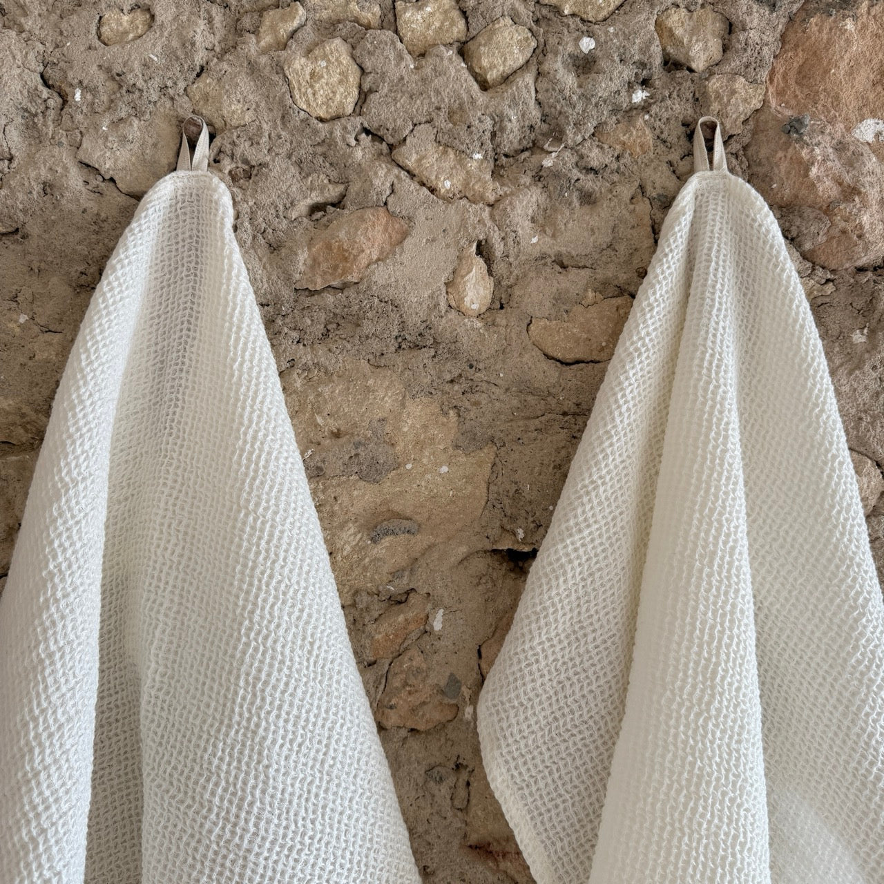 TOALLA WAFFLE LINO BLANCO