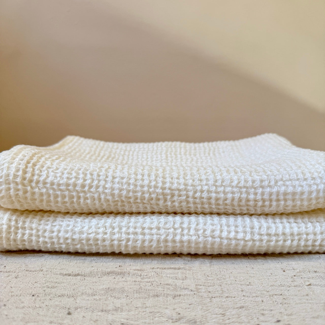 TOALLA WAFFLE LINO BLANCO