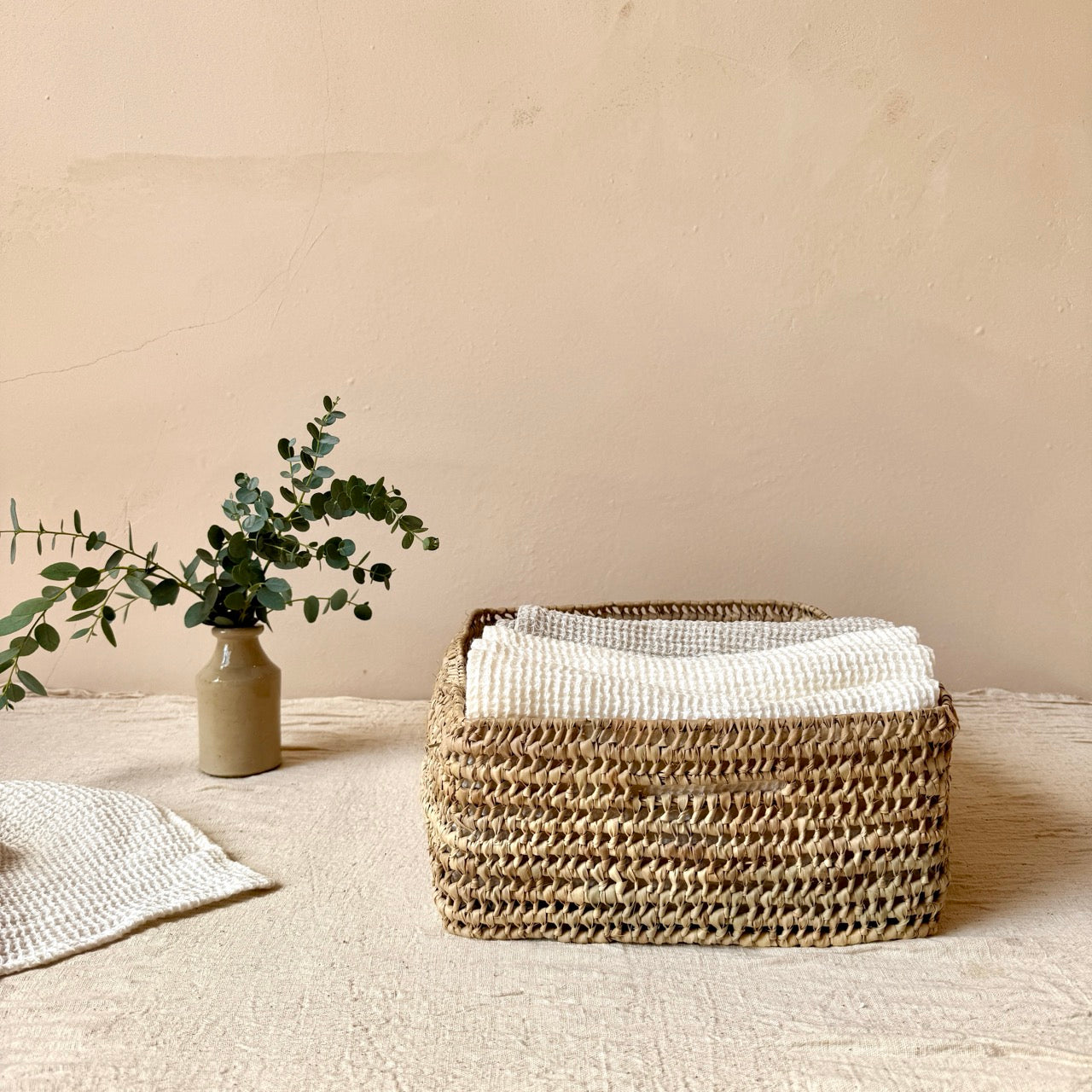 TOALLA WAFFLE LINO BLANCO